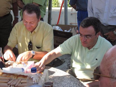 L'alclade ha esmorzat amb els veïns del Camí de Montcada.