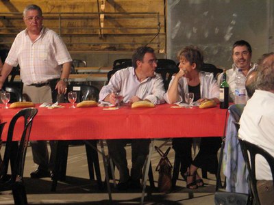 L'alcalde ha presidit el sopar de Festa Major.