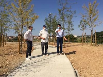 Postius ha constatat el deficient estat de les obres als miradors del Secà de Sant Pere..