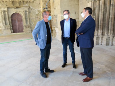 La presentació de l'acte unitari de la Diada, a la Seu Vella de Lleida.