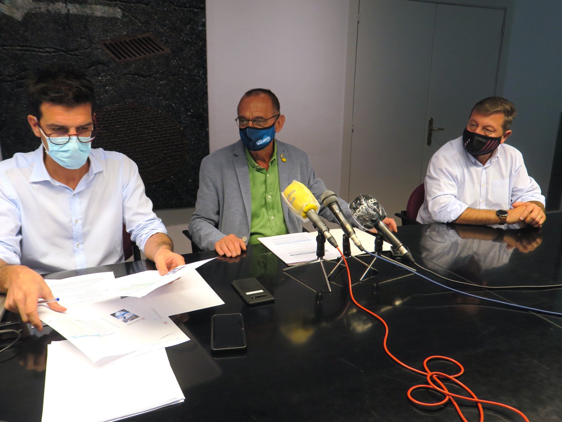 Un moment de la roda de premsa