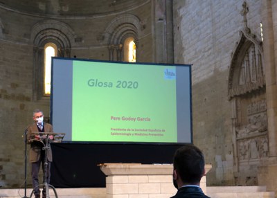 El doctor Pere Godoy ha llegit la glossa de la diada.