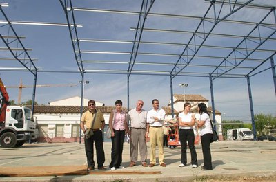 La regidora d'Urbanisme, Marta Camps, ha visitat les instal·lacions esportives.