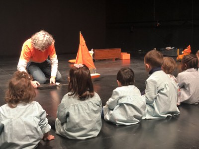 L'artista ha ofert avui 2 passis a l'EBM Rellotge al Teatre Municipal de l'Escorxador.