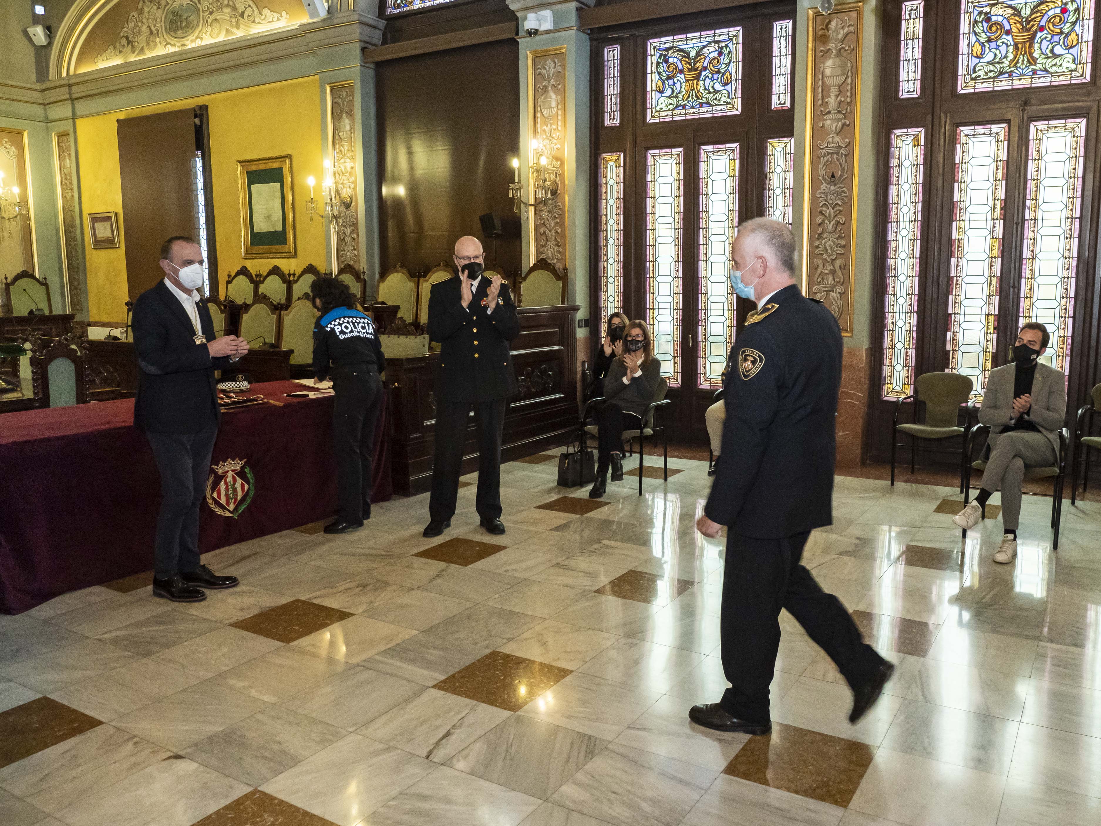 Una de les medalles de Santa Cecília atorgades avui.