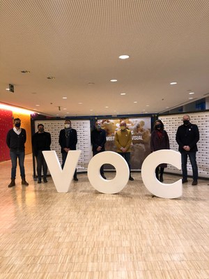 La Llotja ha acollit la inauguració de la Mostra Audiovisual en català- Premis VOC que organitza Òmnium Cultural..