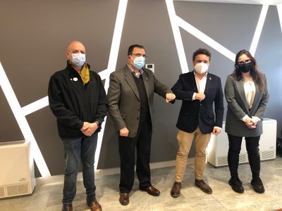 El relleu entre Jordi Solana i Francesc Caballero s'ha produït avui a la regidora de Participació..