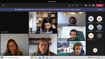 Un moment de la jornada d'avui, que ha tingut lloc online.
