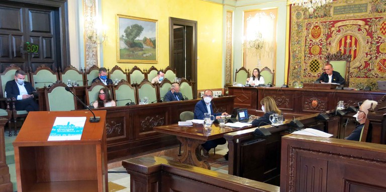 La millora de la situació sanitària ha permès augmentar l'aforament del ple en forma presencial