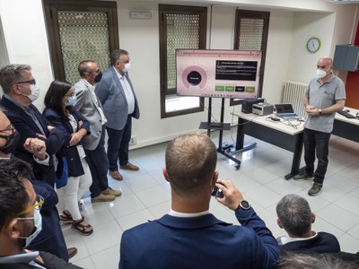 La demostració que s'ha realitzat, una vegada presentat el laboratori 5G..