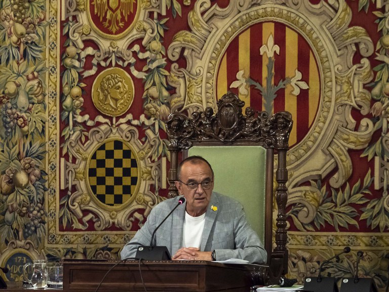 L'alcalde, Miquel Pueyo, ha presidit el Ple Extraordinari d'aquest dimarts en què s'ha debatut sobre la promoció econòmica de la ciutat