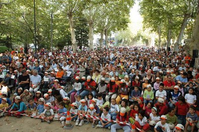 La canalla ha omplert el passeig dels Camps Elisis.