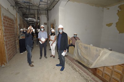 L'alcalde de Lleida, Miquel Pueyo, ha encapçalat la visita als treballs preparatius per l'inici de les obres de l'Agrolivinglab, al Parc Científic de….