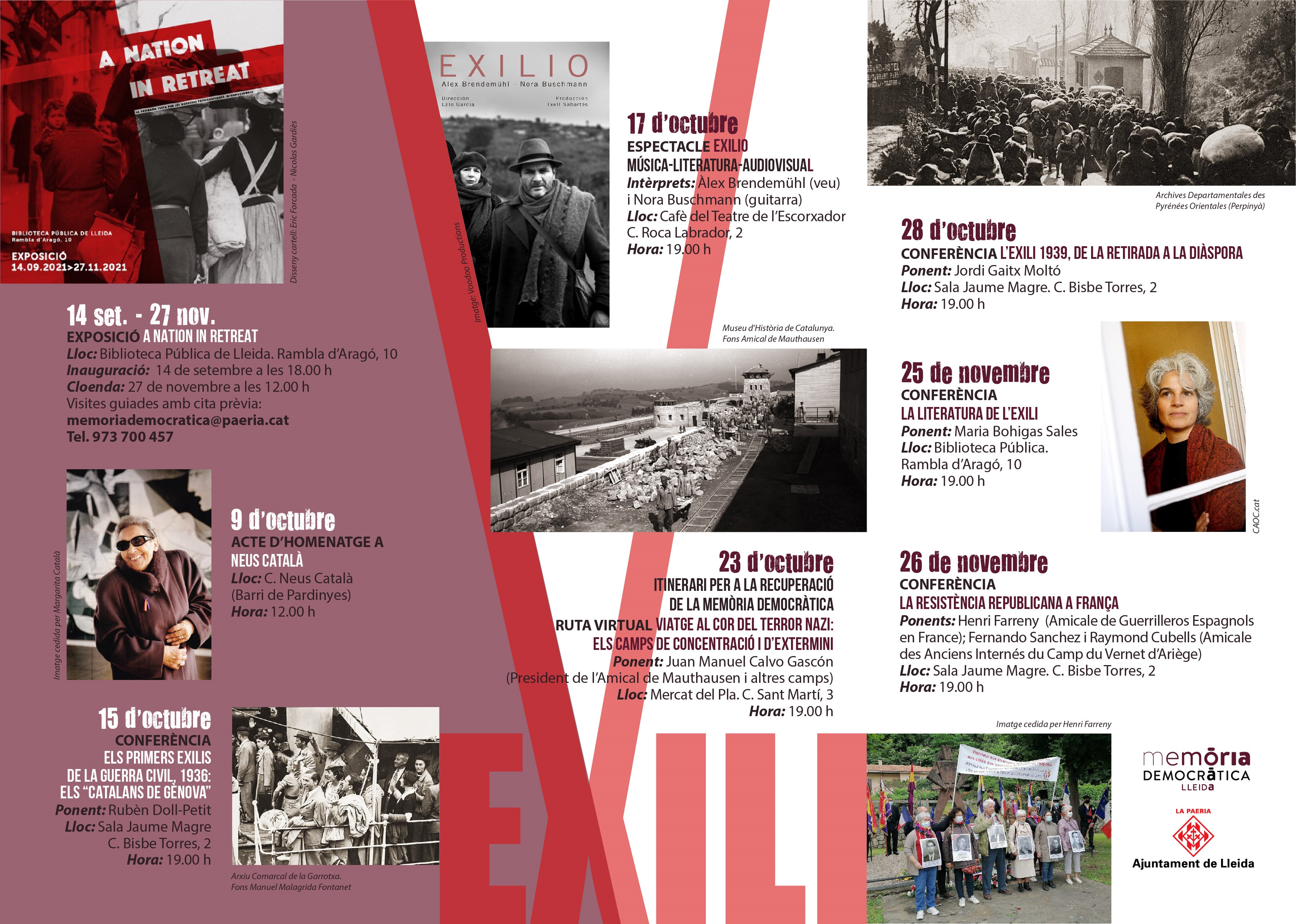 Fulletó sobre les activitats