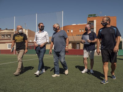 El regidor Ignasi Amor s'ha reunit amb el president de la UE Bordeta,  Bartolomé Ayora..