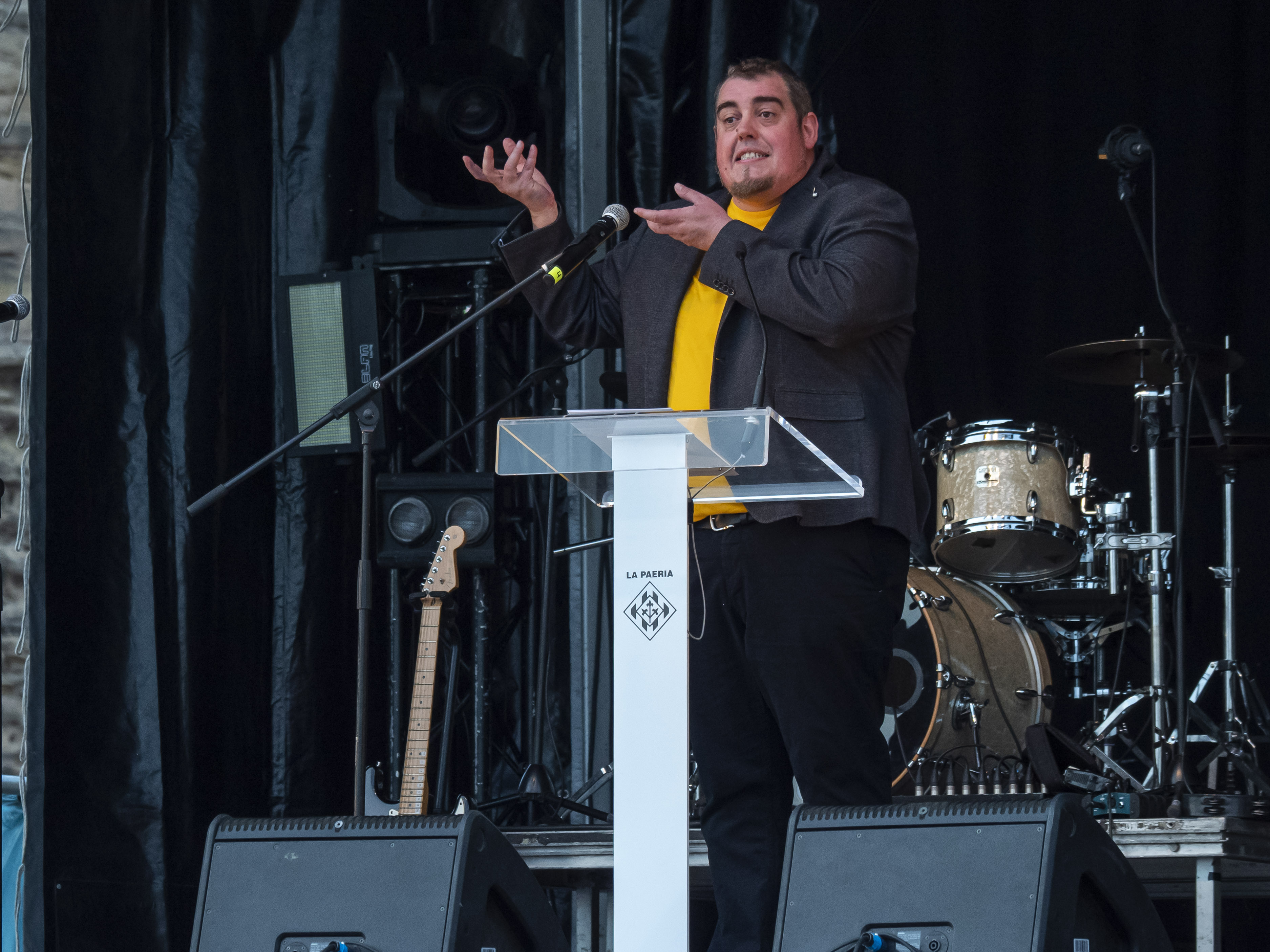 Un pregó amb humor i ironia, segell de Ferran Aixalà, però alhora força reivindicatiu