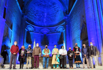 L'Associació de la Festa de Moros i Cristians de Lleida ha lliurat un record a les entitats festeres participants en la trobada.