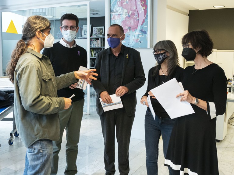 Conversa abans de la presentació