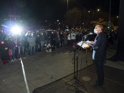 L'alcalde ha qualificat el d'avui com a dia històric pel simbolisme de la figura dels dos cabdills ilergets.