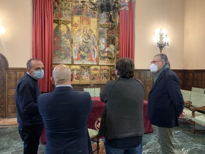 La visita al Saló del Retaule.