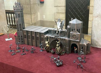 Monuments emblemàtics com la Seu Vella, protagonistes als pessebres de Josep A. Codony.