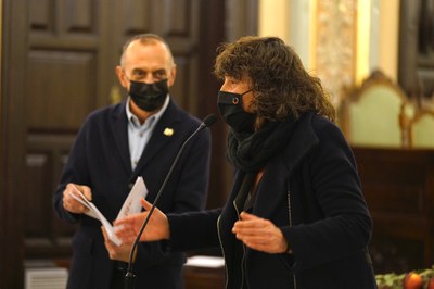 La consellera Teresa Jordà ha assistit a la lectura del pregó.