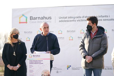 Un moment de la intervenció del paer en cap.