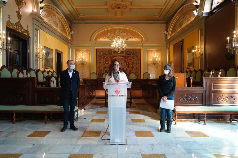 Un moment de la intervenció de la consellera