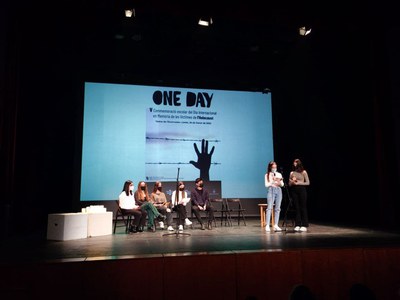 Un moment de l'acte d'avui.