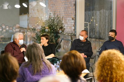 Un moment de la intervenció de Llibert Tarragó.
