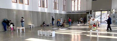 La instal·lació romandrà al Mercat del Pla fins al 25 de febrer.