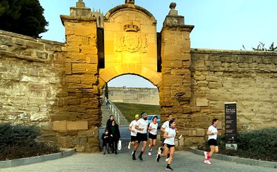 La Seu Vella, punt de sortida i arribada de la Night City Run.
