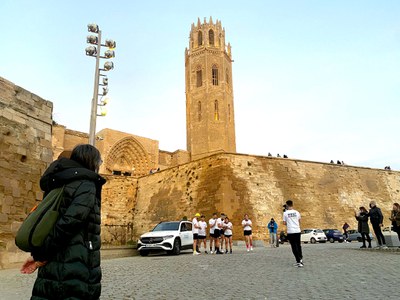 Regidors del Govern, Sandra Castro i Ignasi Amor, i de l'oposició, Fèlix Larrosa i Cristina Morón, han estat presents en l'inici del recorregut.