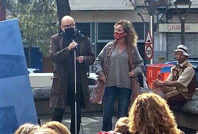 El regidor de Cultura, Jaume Rutllant, i la regidora de Participació, Marta Gispert, han participat en l'acte de presentació del festival.
