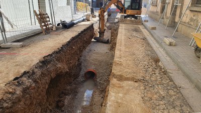 Una altra imatge de les obres.