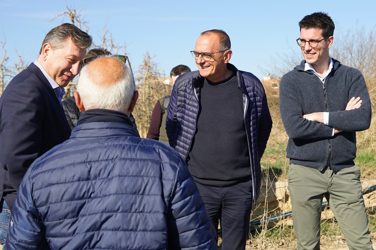 Pueyo ha visitat les obres que s'estan duent a terme a Llívia, acompanyat de Castro, Postius i tècnics municipals i de l'empresa