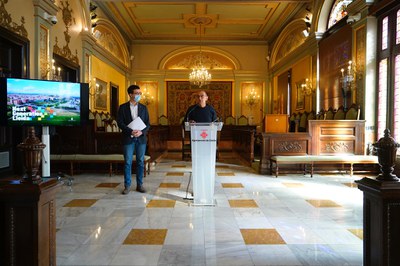 L'alcalde, Miquel Pueyo, i el primer tinent d'alcalde, Toni Postius, han explicat avui la concessió d'aquestes ajudes.