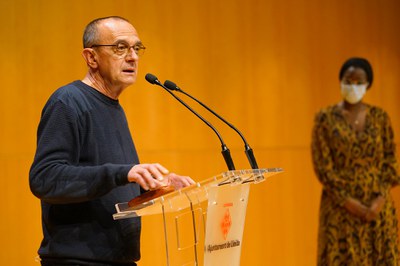 L'alcalde Pueyo ha presidit l'acte a la sala 2 de l'Auditori Municipal Enric Granados.
