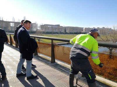 Vista de l'actuació de neteja.