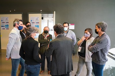 El tinent d'alcalde Paco Cerdà també ha assistit a l'acte de lliurament de premis amb companyia dels patrocinadors de la First Lego League.