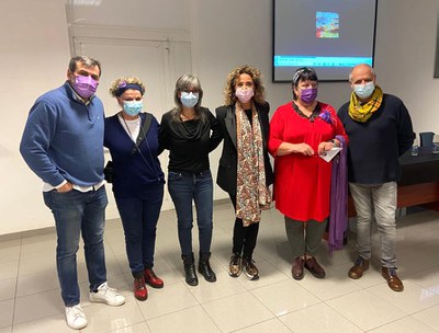 El regidor de l'Horta, David Melé, i el president de la FAVLL, Toni Baró, han assistit a l'acte de les Dones de l'Horta.