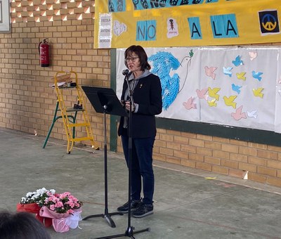 Montse Pifarré ha destacat la figura d'Antoni Bergós, tot un referent en la història de Lleida.