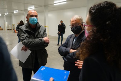 Marqués explica el funcionament dels molls de càrrega a Pueyo i Cerdà.