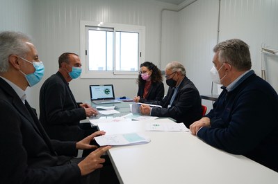 Un moment de la reunió de treball a Edullesa.