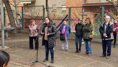 Jordina Freixanet, com a regidora de Balàfia, ha estat la primera a intervenir.