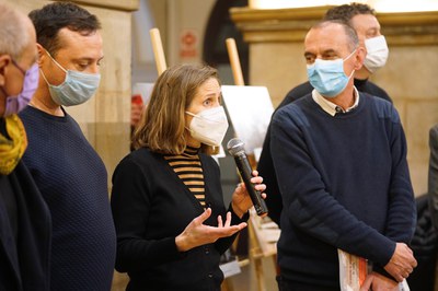 Àngels Torrelles, coautora del llibre, ha explicat que continuen recopilant material per visibilitzar el paper de la dona en el moviment veïnal.