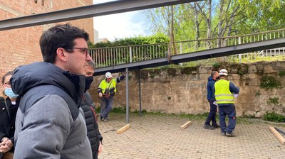 El tinent d'alcalde Toni Postius ha fet una visita d'obres aquesta setmana.