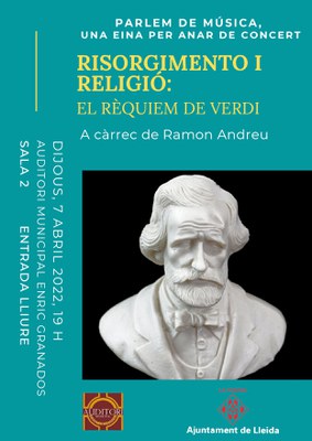 Aquest dijous, a les 19 hores, en el marc del cicle “Parlem de música: una eina per anar de concert”, conferència de Ramon Andreu “Risorgimento i rel….