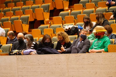 Els regidors Jaume Rutllant, Sandra Castro, Montse Pifarré, Marta Gispert i Joan Ramon Castro han assistit al concert.