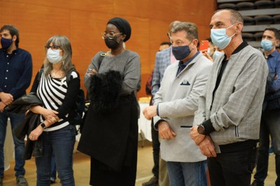 El paer en cap ha estat acompanyat per diversos regidors de la Paeria.